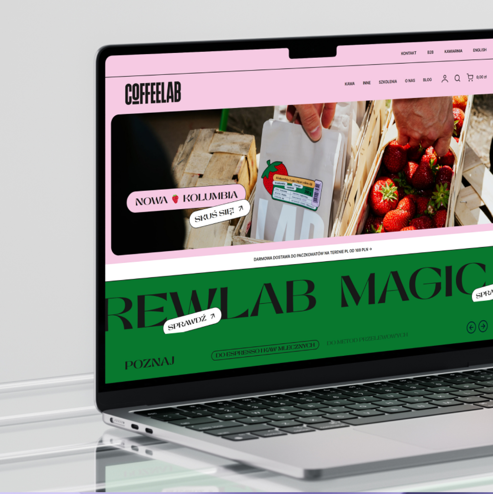 Projekt mobilnej strony Coffeelab