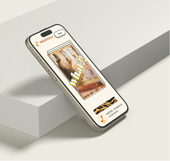 Projekt mobilnej strony Pollypizza